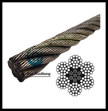 Bright Wire Rope EIPS IWRC _ 6x19 Class _Lineal Foot_